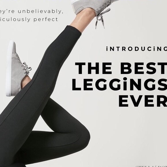 Stella&dot Leggings.  Black. L. - Picture 2 of 2